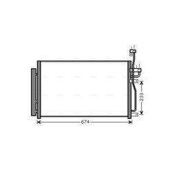 Kondenzátor klimatizácie AVA QUALITY COOLING OL5433D