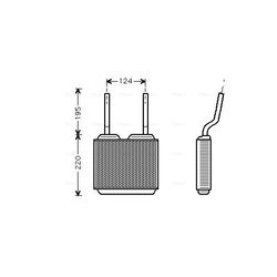 Výmenník tepla vnútorného kúrenia AVA QUALITY COOLING OL6132