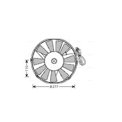 Ventilátor chladenia motora AVA QUALITY COOLING OL7523