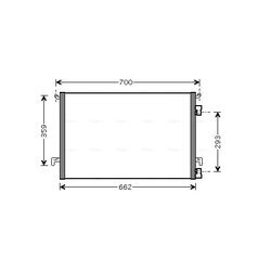 Kondenzátor klimatizácie AVA QUALITY COOLING OLA5334