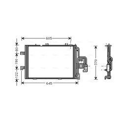 Kondenzátor klimatizácie AVA QUALITY COOLING OLA5369