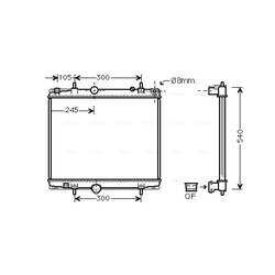 Chladič motora AVA QUALITY COOLING PEA2277