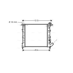 Chladič motora AVA QUALITY COOLING RT2041