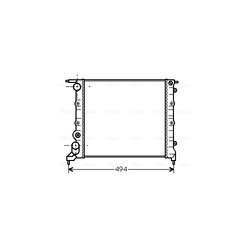 Chladič motora AVA QUALITY COOLING RT2042