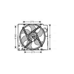 Ventilátor chladenia motora AVA QUALITY COOLING RT7525