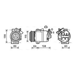 Kompresor klimatizácie AVA QUALITY COOLING RTK565