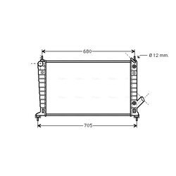 Chladič motora AVA QUALITY COOLING SB2036