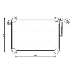 Kondenzátor klimatizácie AVA QUALITY COOLING SBA5074