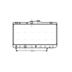 Chladič motora AVA QUALITY COOLING TO2188