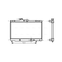 Chladič motora AVA QUALITY COOLING TO2273