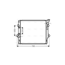 Chladič motora AVA QUALITY COOLING TO2644