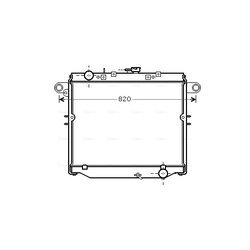 Chladič motora AVA QUALITY COOLING TOA2379