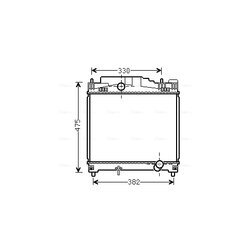 Chladič motora AVA QUALITY COOLING TOA2502