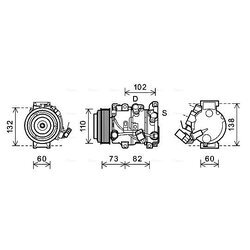 Kompresor klimatizácie AVA QUALITY COOLING TOAK600