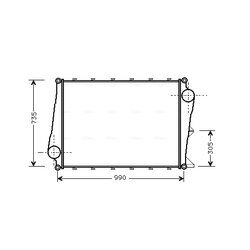 Chladič plniaceho vzduchu AVA QUALITY COOLING VL4021