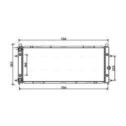 Chladič motora AVA QUALITY COOLING VN2094