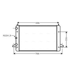 Chladič motora AVA QUALITY COOLING VNA2135