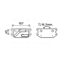 Chladič motorového oleja AVA QUALITY COOLING VO3159