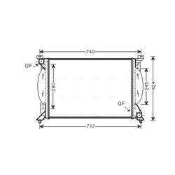 Chladič motora AVA QUALITY COOLING AI2203