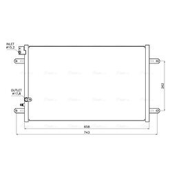 Kondenzátor klimatizácie AVA QUALITY COOLING AI5458