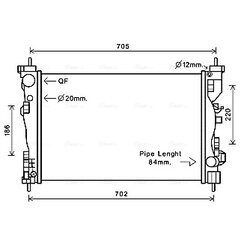 Chladič motora AVA QUALITY COOLING ALA2120