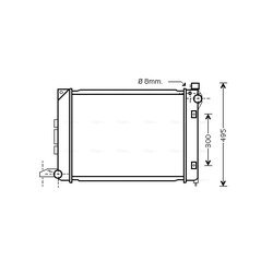 Chladič motora AVA QUALITY COOLING AU2164