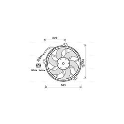 Ventilátor chladenia motora AVA QUALITY COOLING CN7536