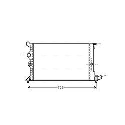 Chladič motora AVA QUALITY COOLING CNA2072