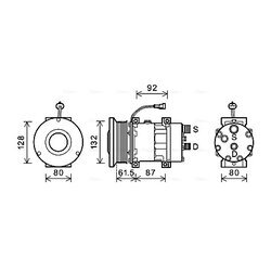 Kompresor klimatizácie AVA QUALITY COOLING CPAK011