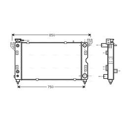 Chladič motora AVA QUALITY COOLING CR2028