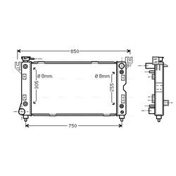 Chladič motora AVA QUALITY COOLING CR2029