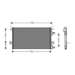 Kondenzátor klimatizácie AVA QUALITY COOLING CR5037