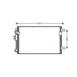 Kondenzátor klimatizácie AVA QUALITY COOLING CRA5098