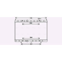 Chladič motora AVA QUALITY COOLING DN2453