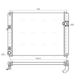 Chladič motora AVA QUALITY COOLING DN2482