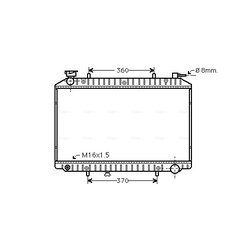 Chladič motora AVA QUALITY COOLING DNA2173