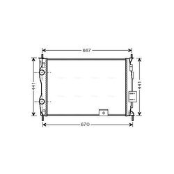 Chladič motora AVA QUALITY COOLING DNA2279