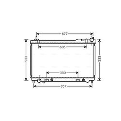 Chladič motora AVA QUALITY COOLING DNA2305