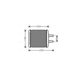 Výmenník tepla vnútorného kúrenia AVA QUALITY COOLING DWA6088