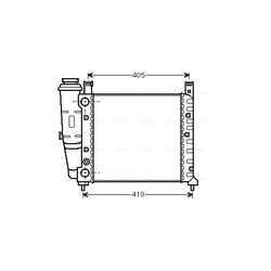 Chladič motora AVA QUALITY COOLING FT2076