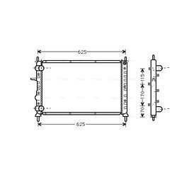 Chladič motora AVA QUALITY COOLING FT2231