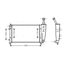 Chladič motora AVA QUALITY COOLING FT2300