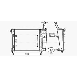 Chladič motora AVA QUALITY COOLING FT2404