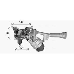 Chladič motorového oleja AVA QUALITY COOLING FT3478H - obr. 1