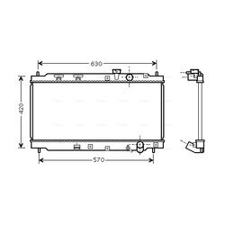 Chladič motora AVA QUALITY COOLING HD2077