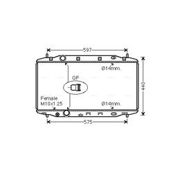 Chladič motora AVA QUALITY COOLING HD2303