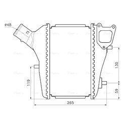 Chladič plniaceho vzduchu AVA QUALITY COOLING HD4335