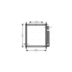 Kondenzátor klimatizácie AVA QUALITY COOLING HD5197D