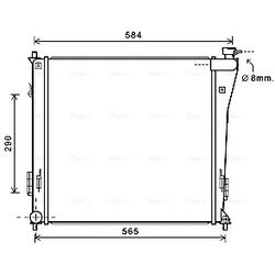 Chladič motora AVA QUALITY COOLING HY2303