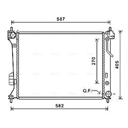 Chladič motora AVA QUALITY COOLING HY2428